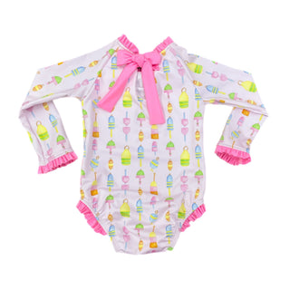 *PRE-ORDER* Leighton Rash Guard Swimsuit - Reel Fun