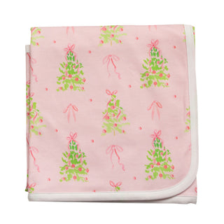 *PRE-ORDER* Pima Knit Receiving Blanket - Pink Tinsel
