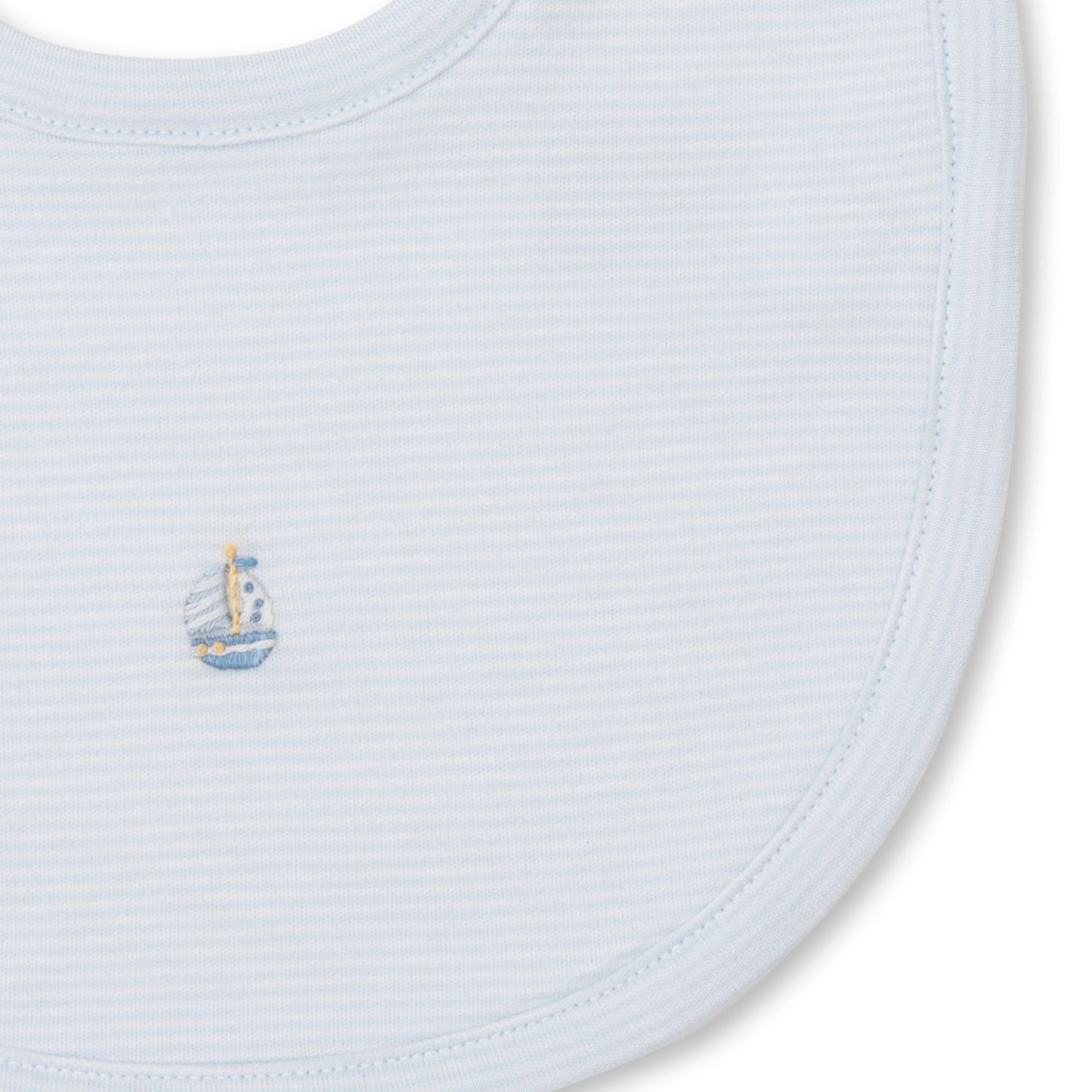 CLB Summer Medley Bib with Hand Embroidered Sailboats