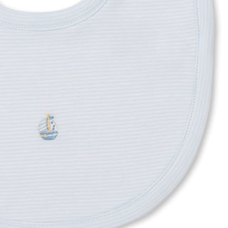 Bib with Hand Embroidery - CLB Summer Medley Sailboats