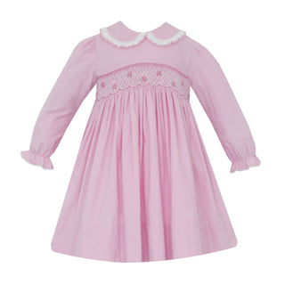 Collared Dress with Smocking (Corduroy) - Charlotte