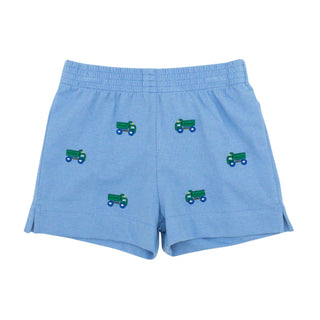 Boys Pull-on Shorts - Dump Truck Embroidery
