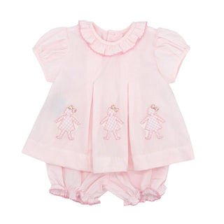 Reese Bloomer Set with Applique - Three Dolls