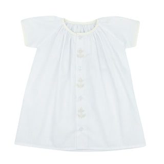 Daygown with Hand-embroidery - Ecru Crosses