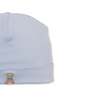 Hat with Embroidery - Blue Teddy Bear Club