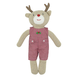 Knit Reindeer Doll with Romper