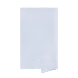Receiving Blanket with Scalloped Edge - Blue