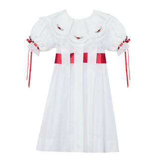 Juliana Heirloom Dress with Christmas Embroidery