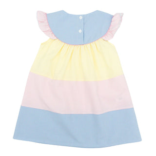 Tri-color Tiered Dress