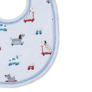 Printed Bib - Skateboarding Pups