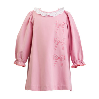 *PRE-ORDER* Long-sleeve Blushing Bow Dress