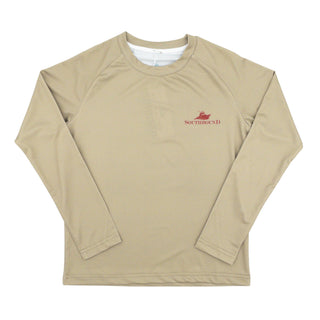 Boys Long-sleeve Performance T-shirt - Christmas Dog