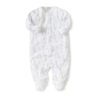 Printed Footie with Snaps - Giraffe Generations