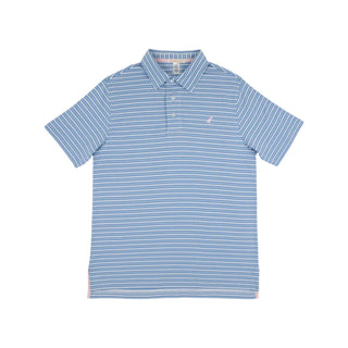 Prim & Proper Polo - Sumner County Stripe (Sunrise Blvd Blue)