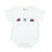 Transportation Embroidery on Blue Pindot