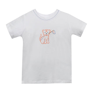 Boys T-shirt with Team Embroidery - Auburn