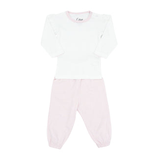 Girls Pima Long-sleeve Top and Pant Set