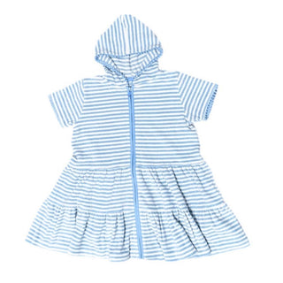 *PRE-ORDER* Terrycloth Coverup - Light Blue Stripe