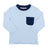 Sky Blue Stripe with Navy