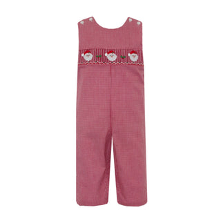 Longall with Hand-smocking - Santa Faces