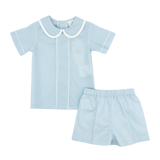 Jonathan Short Set - Blue Batiste