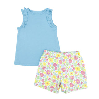 Hadley Pima Knit Top & Shorts Set - Blossoms and Blooms