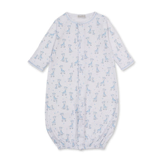 Printed Converter Gown - Blue Just Giraffes