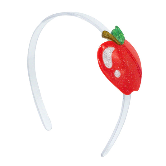 Apple Red with Glitter Headband