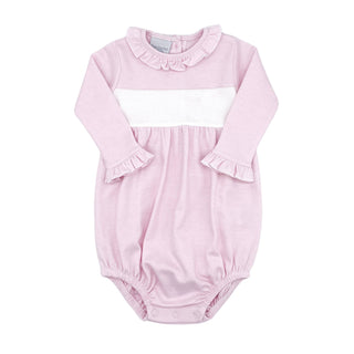 Pink Striped Pima Knit Bubble