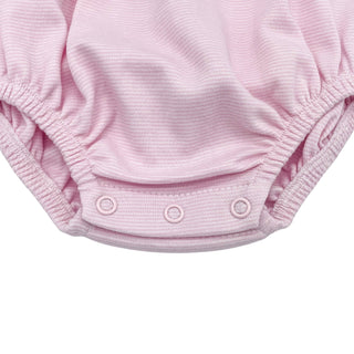 Pink Striped Pima Knit Bubble