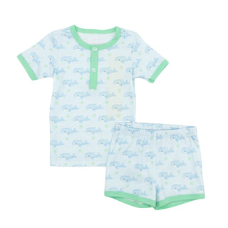 Boys Two-piece Short Jammies - Oh Whale