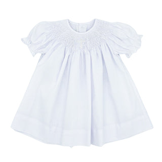 Georgia Bishop Dress with Smocked Cross