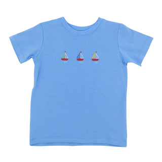 Houston T-shirt with Hand-embroidery - Set Sail