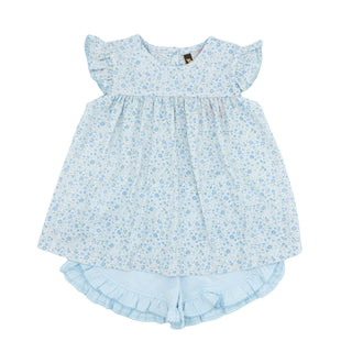 Knit Floral Print Short Set - May Flowers