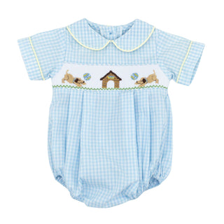 Brandon Bubble with Hand-smocking - Puppy House