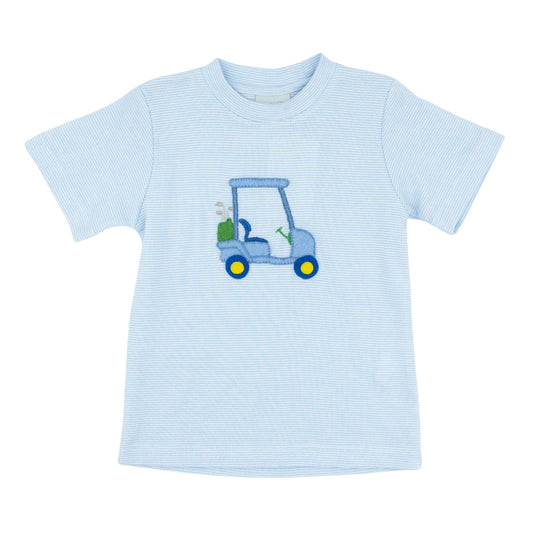 Golf Cart Hand-applique Tee Shirt