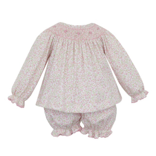 Knit Bishop Bloomer Set with Hand-smocking - Harper