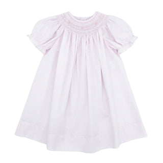 Batiste Bishop Dress with Pearls - Pink
