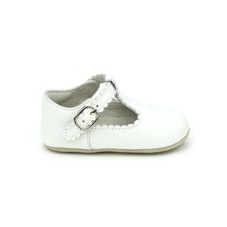 Elodie Scalloped T-Bar Crib Mary Jane Shoe