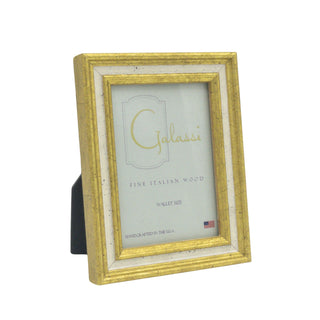 Gold with Cream Channel Frame - Wallet