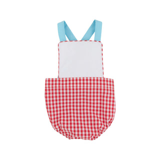 Sayre Sunsuit - Richmond Red Gingham