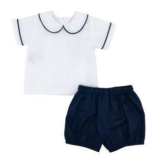 Boys Madison Short Set - Navy