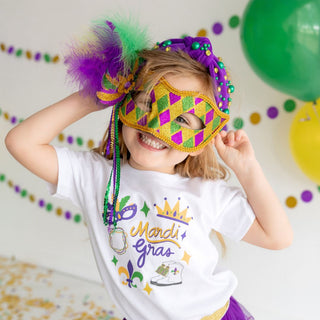 Mardi Gras Gemstone Headband