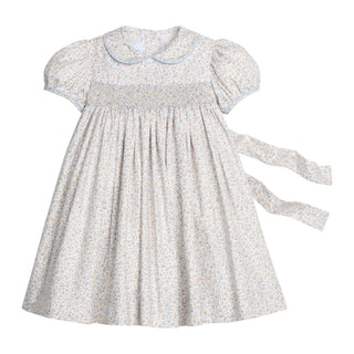 Smocked Peter Pan Dress - Winthrop Floral