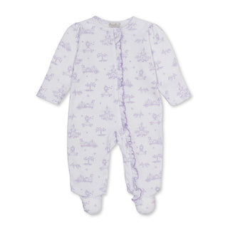 Printed Zipper Footie - Princess Adventures