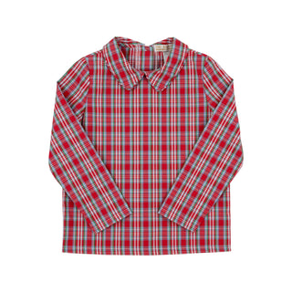 Peter Pan Collar Shirt - Woodspoint Plaid