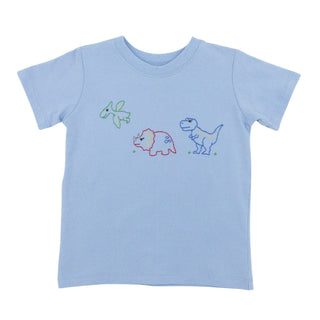 Houston T-shirt with Hand-embroidery - Dino