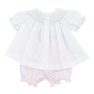 Emma Bishop Bloomer Set with Hand-smocking - Turkeys