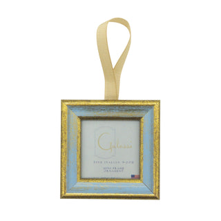 Blue & Gold Florentine Frame - Ornament