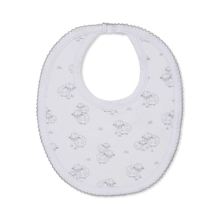 Printed Bib - Silver Sweet Sheep
